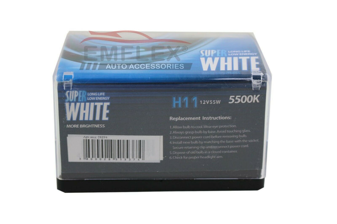Pæresæt H11 Super White 5500K 55W