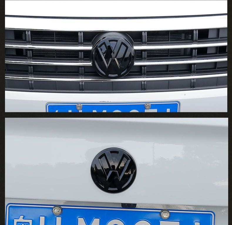 Blank Sorte Emblemer til VW