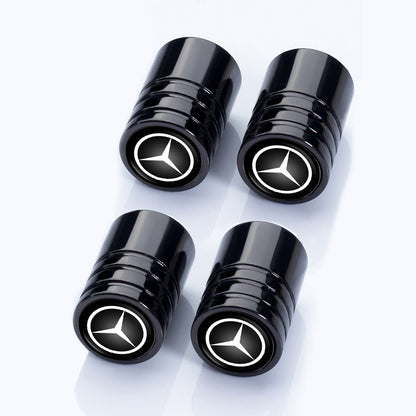 4 stk sorte Mercedes ventilhætter