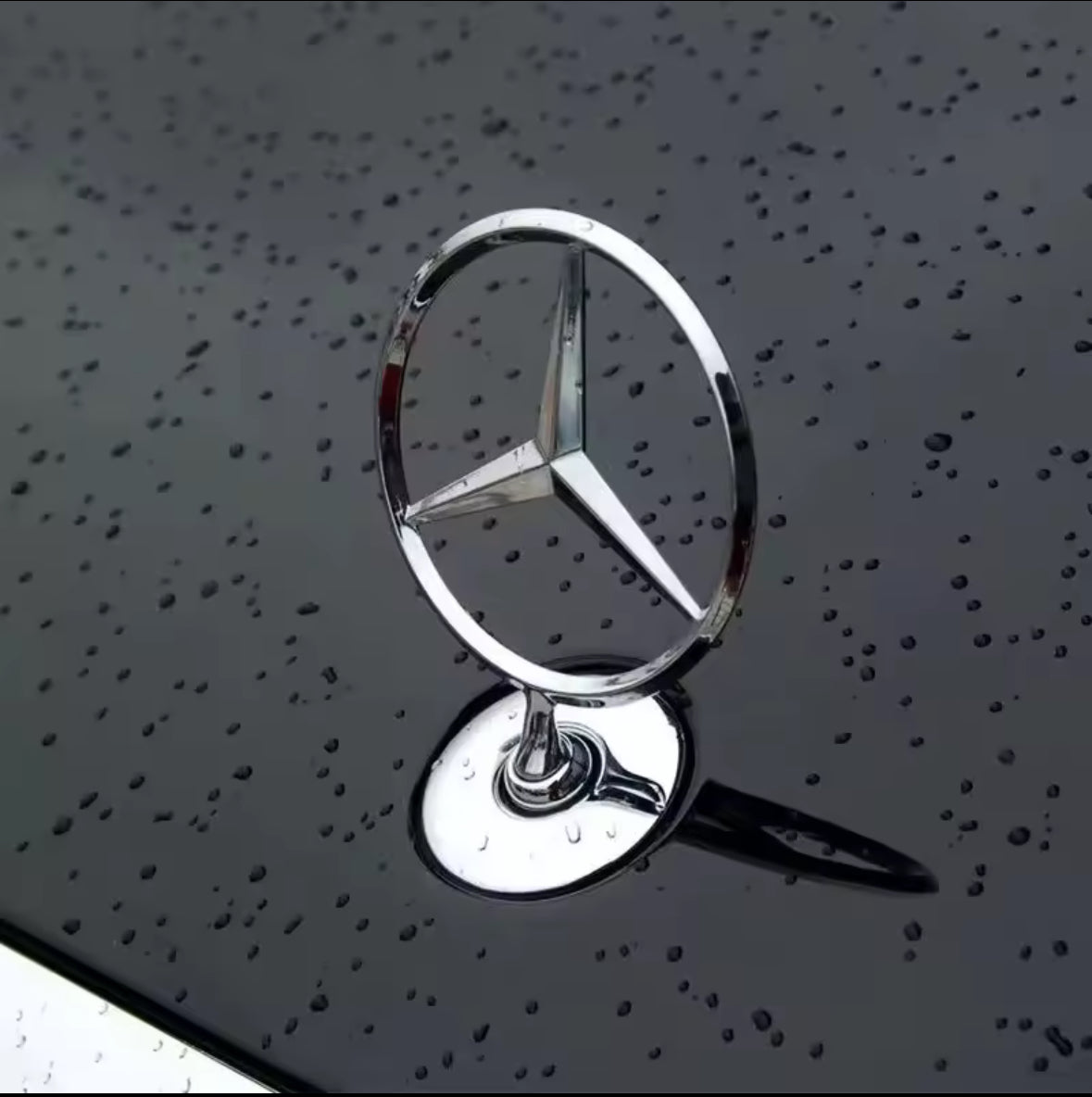 Mercedes sølv emblem
