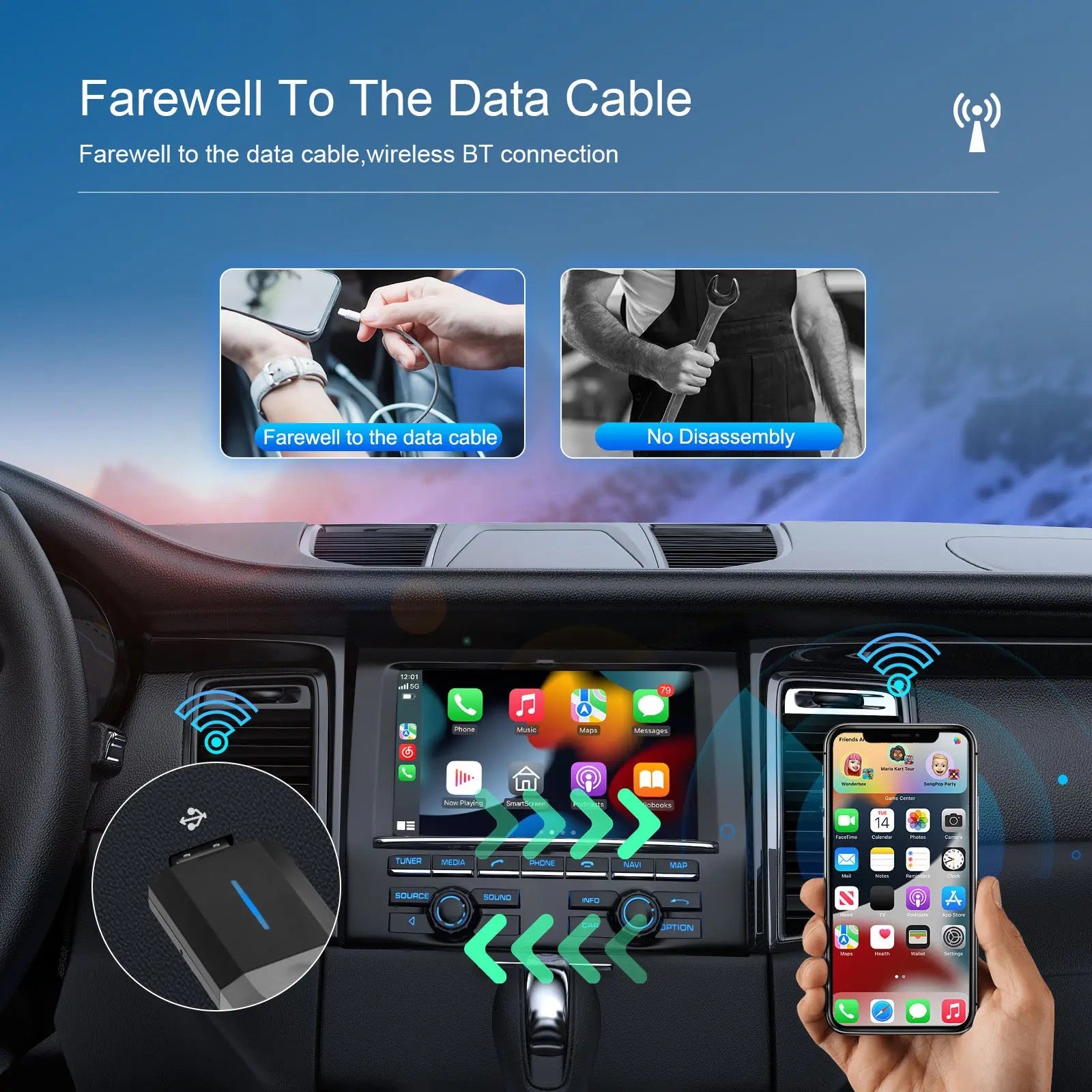Trådløs CarPlay