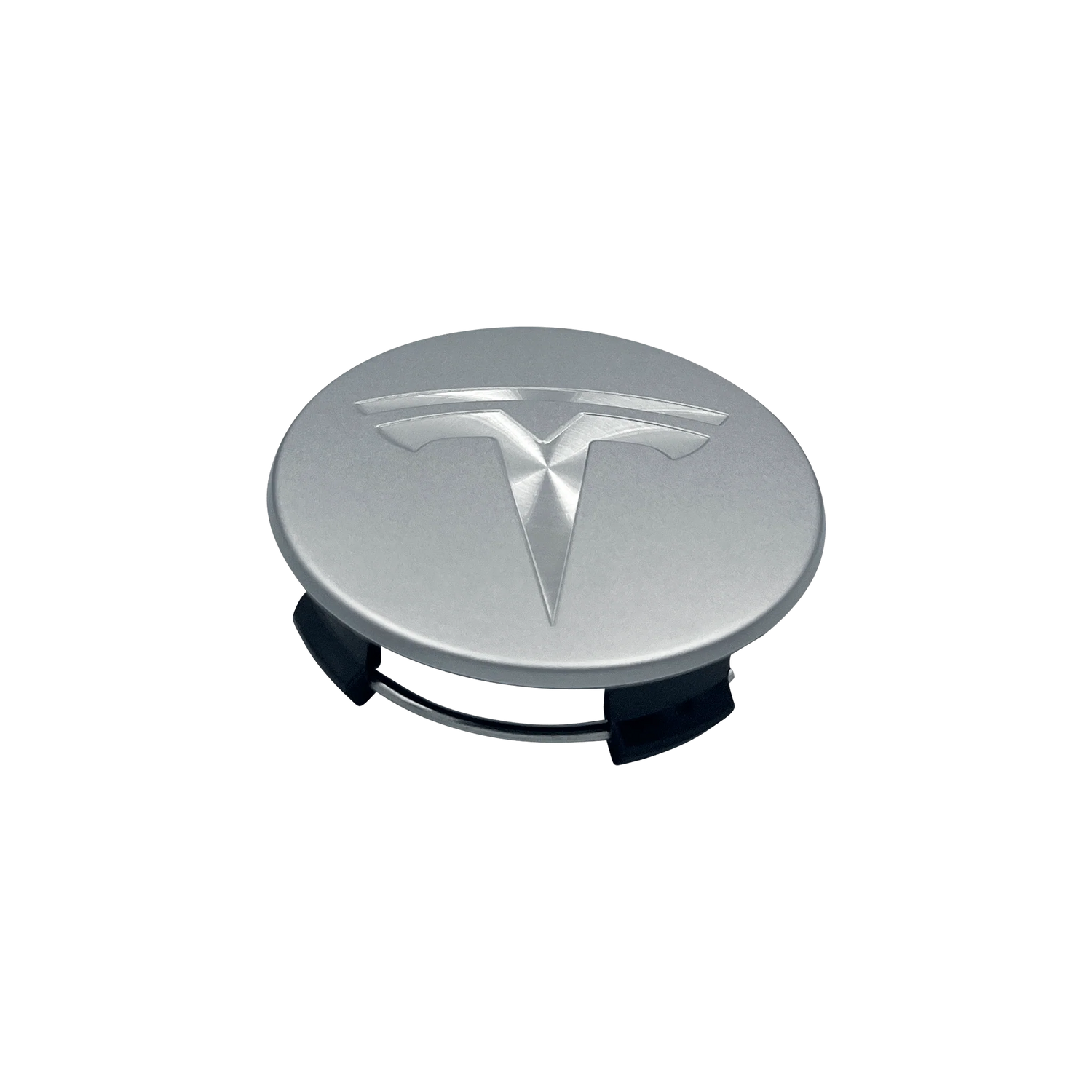 4 stk. Chrome Tesla Centerkapsler 57mm