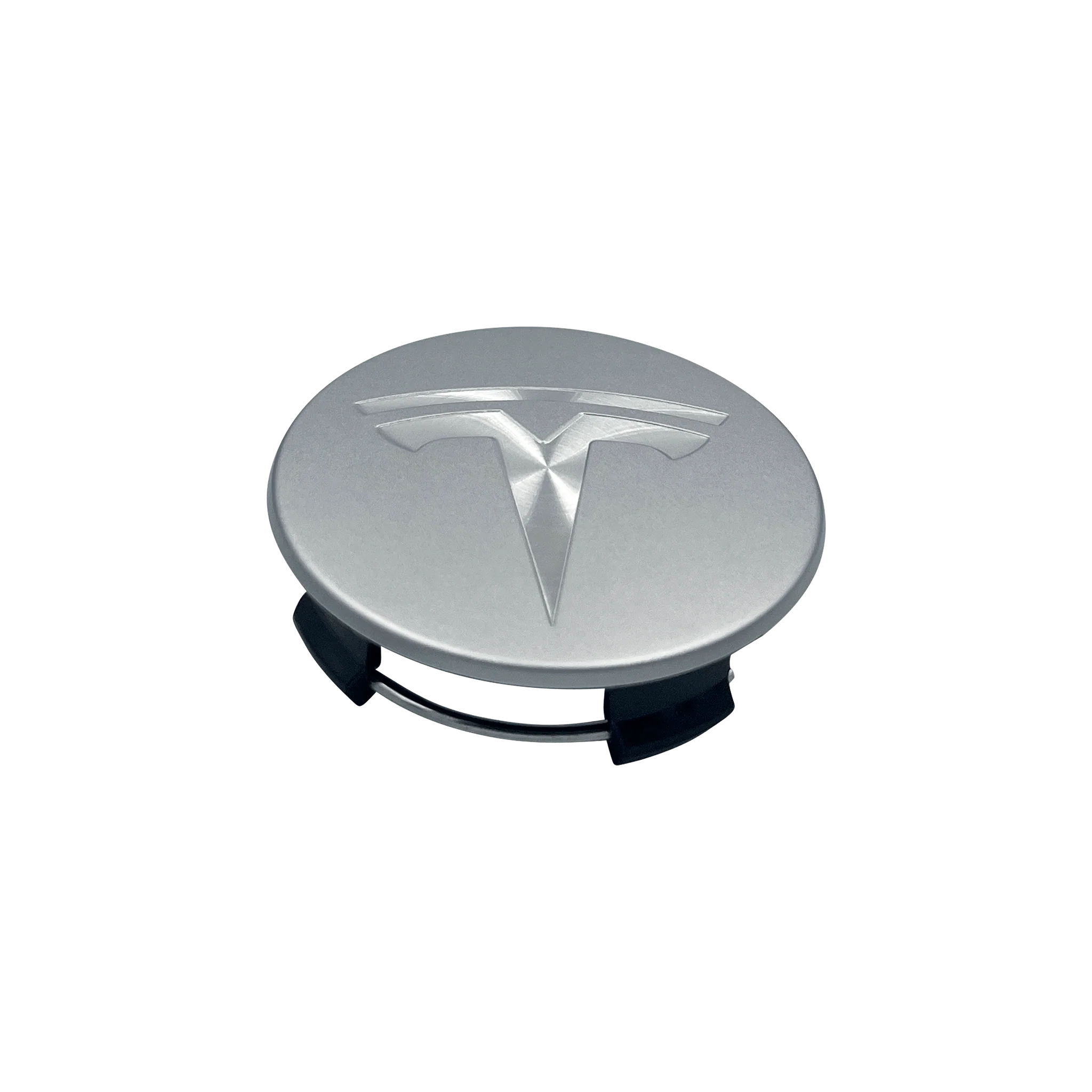 4 stk. Chrome Tesla Centerkapsler 57mm