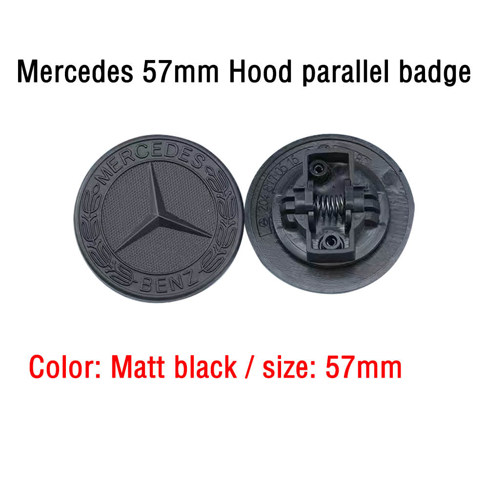 Mercedes mat sort emblem – Bilprodukter.dk