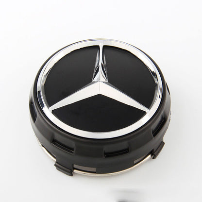 4 Stk. Sorte Mercedes Centerkapsler