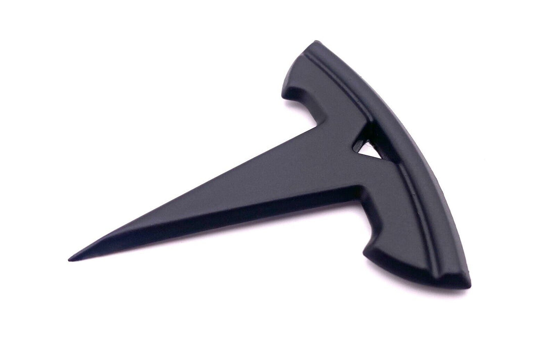 Tesla sort rat logo