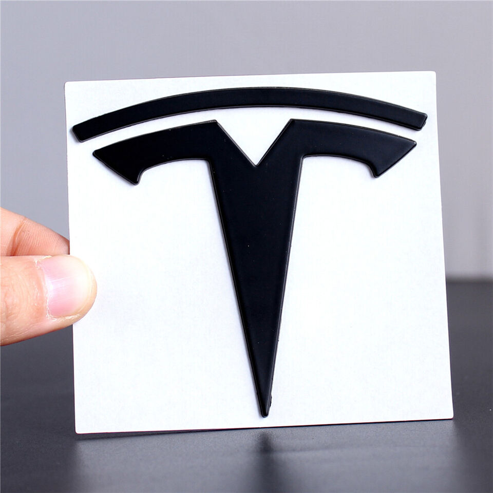 Tesla 3 emblem sort sæt